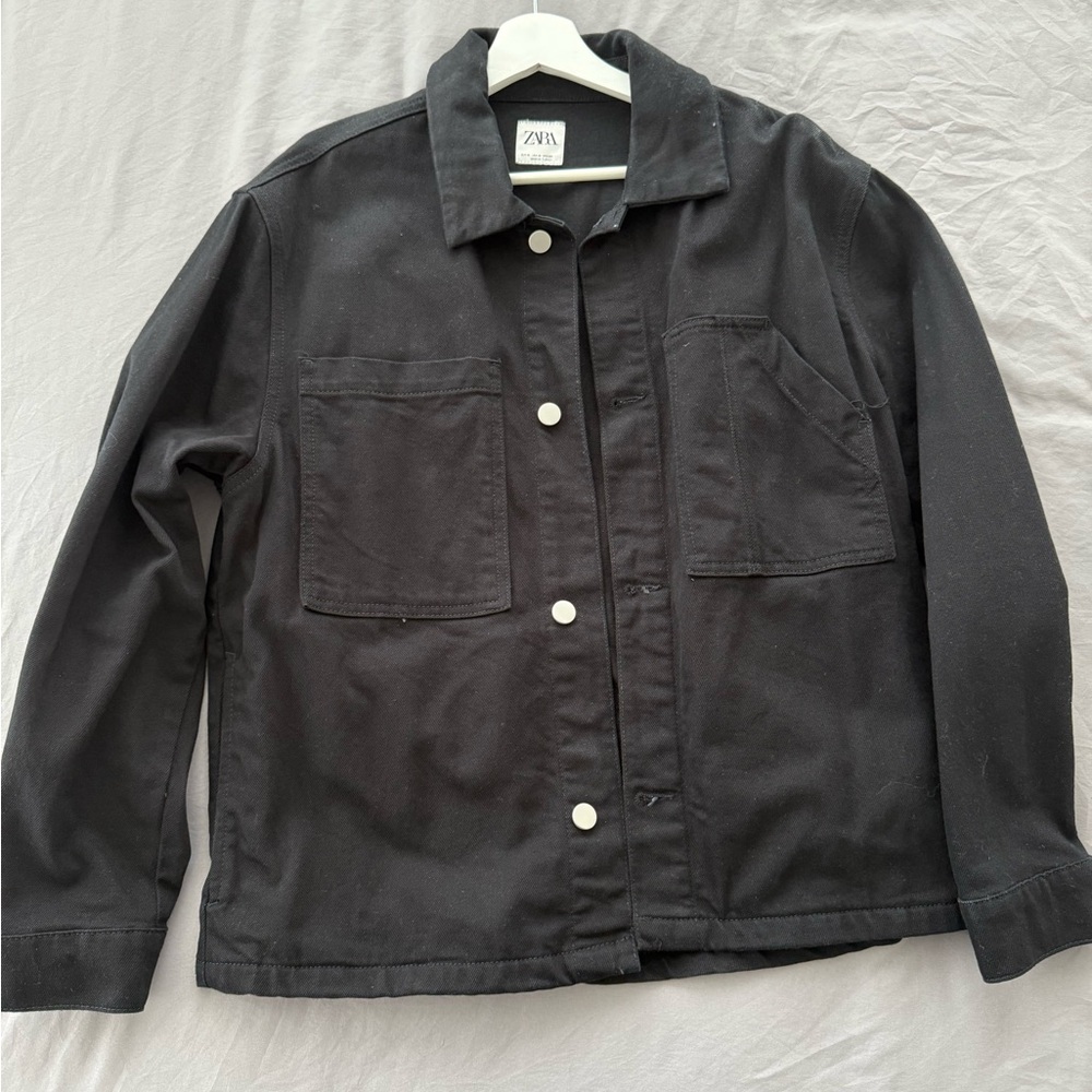Zara Black Denim Jacket
